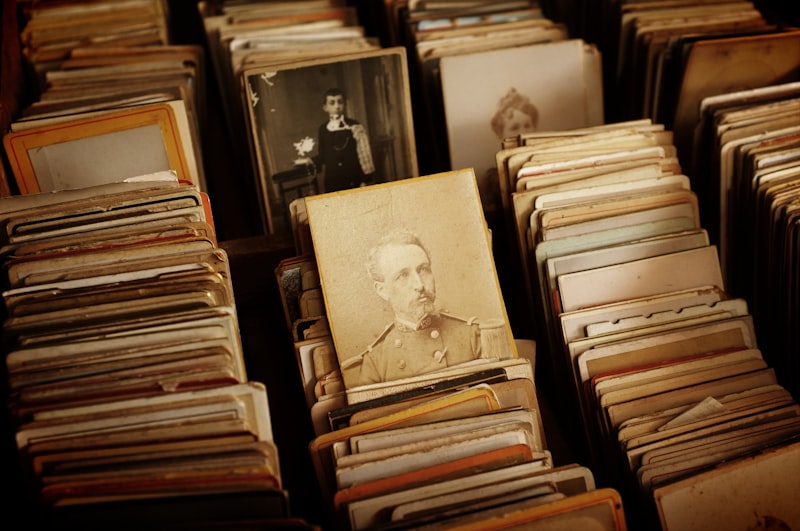 Vieux souvenirs familiaux et photographies